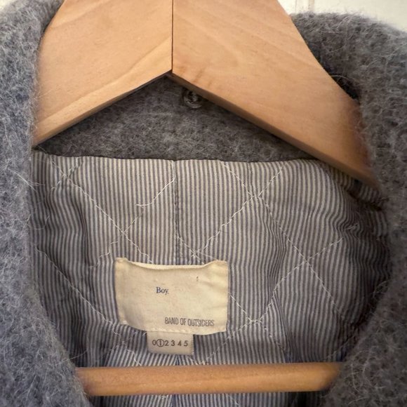 Boy. Band of Outsiders Gray Wool Coat Size 1 Small - Picture 3 of 3